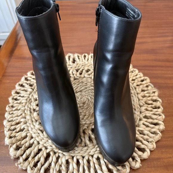 Madden Girl Platform Ankle Boots Women's 7 Black Moto Chunky Heel Goth Fairycore - Picture 11 of 16